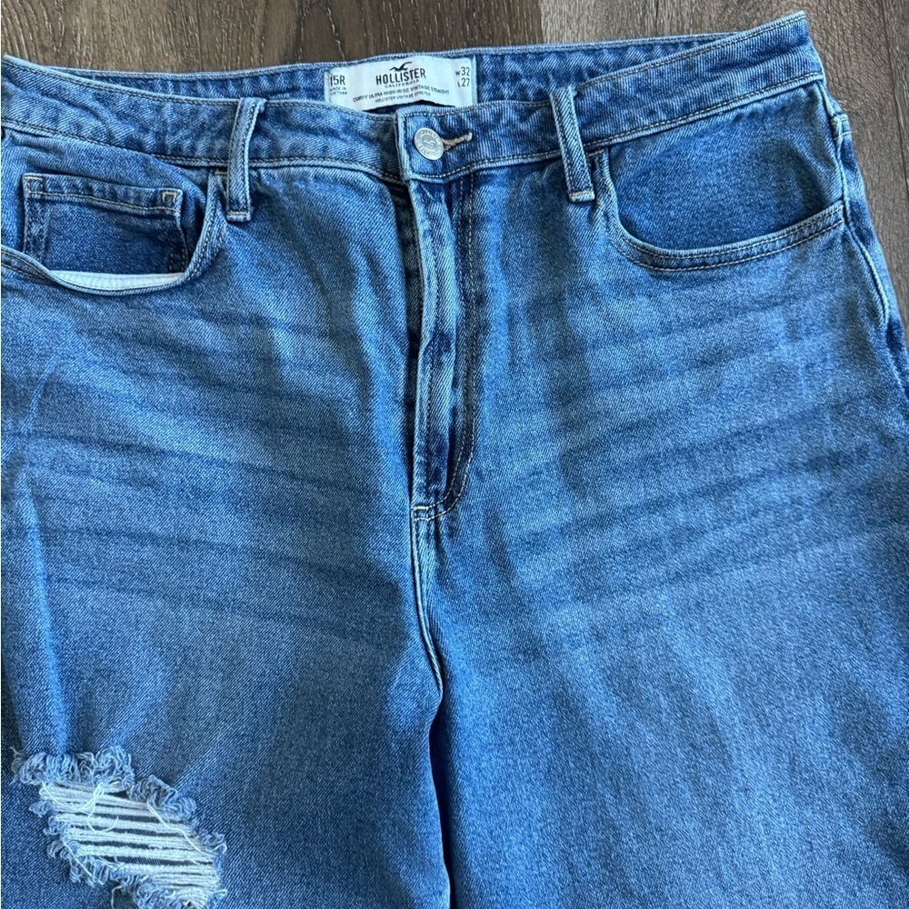 Hollister Jeans Women’s size 15R curvy ultra high rise vintage straight - Picture 4 of 9